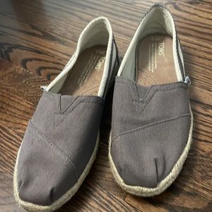 Toms Brown Slip On Espadrilles